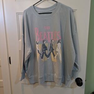 Maurices Light Blue Graphic Sweatshirt
